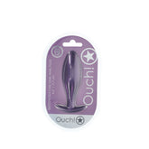 Shots OUCH! Oval Shaped 11.7 cm Metallic Waterproof Anal Plug Butt Plugs